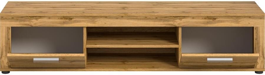 INOSIGN Tv-meubel Aosta breedte 160 cm in verschillende kleuruitvoeringen met 2 kleppen en 2 open vakken tv-bord mediabord tv-meubel - Foto 10