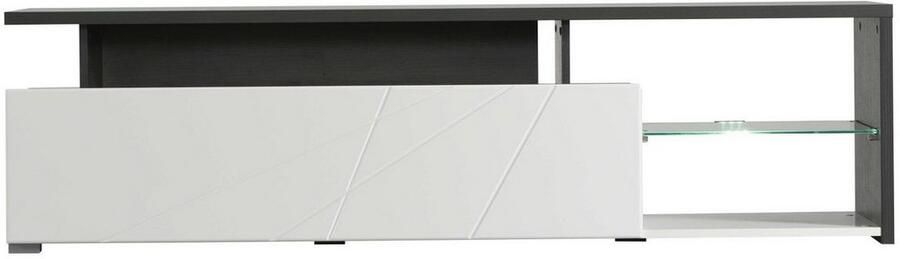 INOSIGN Tv-meubel Arctic TV-Board TV-kast Br. 170 cm met en zonder LED-verlichting front met frezing - Foto 8