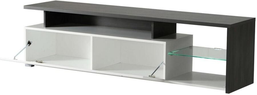 INOSIGN Tv-meubel Arctic TV-Board TV-kast Br. 170 cm met en zonder LED-verlichting front met frezing - Foto 7