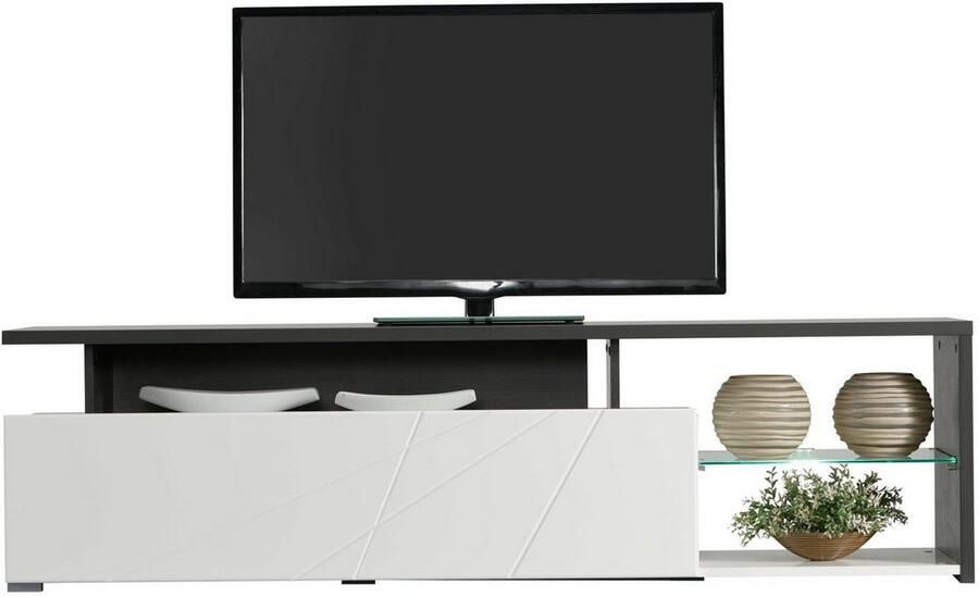 INOSIGN Tv-meubel Arctic TV-Board TV-kast Br. 170 cm met en zonder LED-verlichting front met frezing - Foto 3