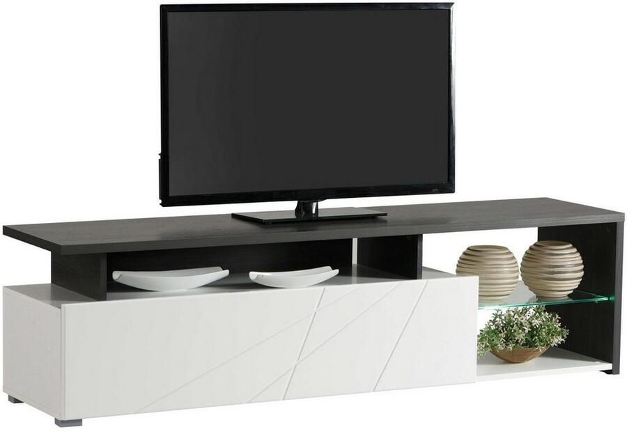 INOSIGN Tv-meubel Arctic TV-Board TV-kast Br. 170 cm met en zonder LED-verlichting front met frezing - Foto 2
