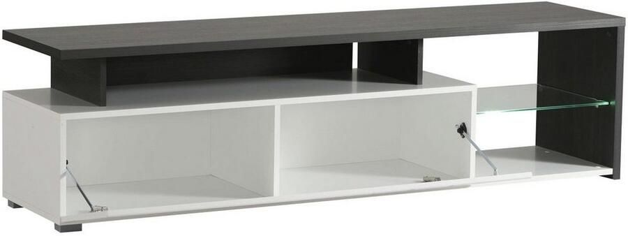 INOSIGN Tv-meubel Arctic TV-Board TV-kast Br. 170 cm met en zonder LED-verlichting front met frezing - Foto 6