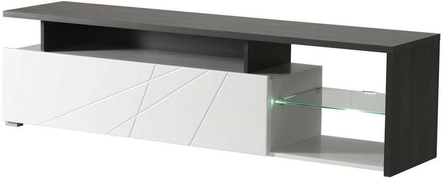 INOSIGN Tv-meubel Arctic TV-Board TV-kast Br. 170 cm met en zonder LED-verlichting front met frezing - Foto 5