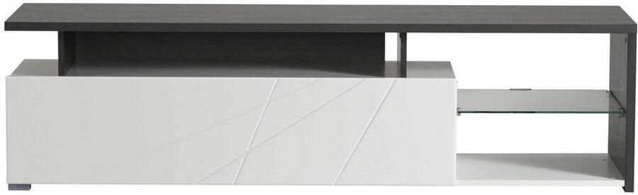 INOSIGN Tv-meubel Arctic TV-Board TV-kast Br. 170 cm met en zonder LED-verlichting front met frezing - Foto 6