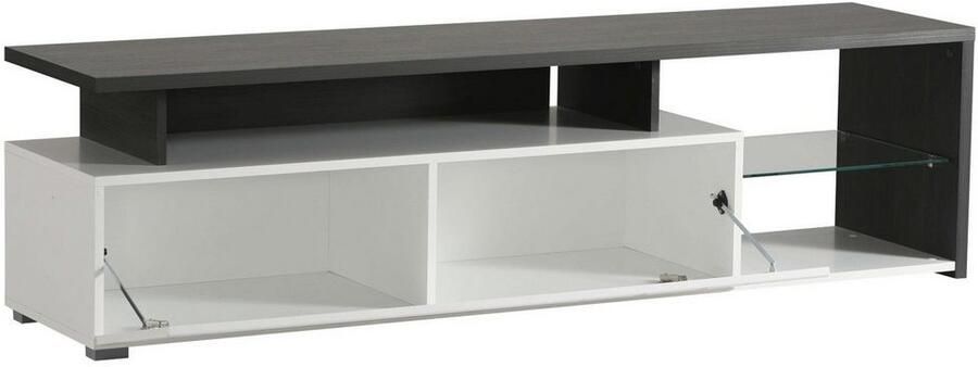 INOSIGN Tv-meubel Arctic TV-Board TV-kast Br. 170 cm met en zonder LED-verlichting front met frezing - Foto 4