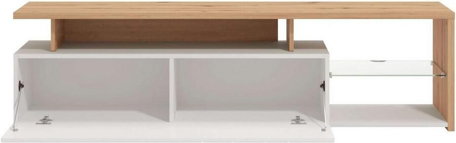 INOSIGN Tv-meubel Arctic TV-Board TV-kast Br. 170 cm met en zonder LED-verlichting front met frezing - Foto 6