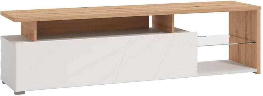 INOSIGN Tv-meubel Arctic TV-Board TV-kast Br. 170 cm met en zonder LED-verlichting front met frezing - Foto 4