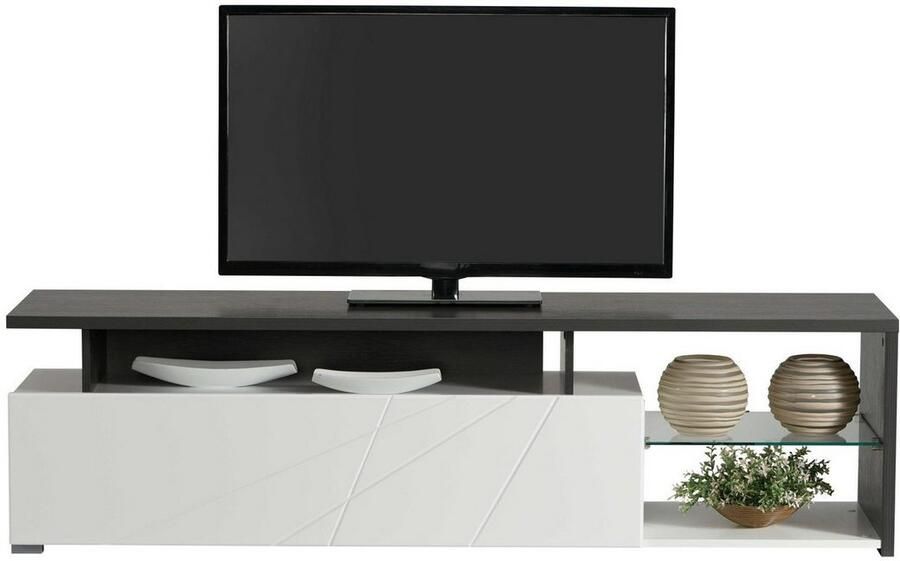 INOSIGN Tv-meubel Arctic TV-Board TV-kast Br. 170 cm met en zonder LED-verlichting front met frezing - Foto 3