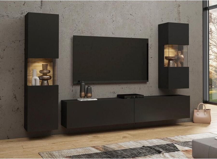 INOSIGN Wandmeubel Ava woonkamer-set hangend staand te monteren vitrinekast lowboard - Foto 4