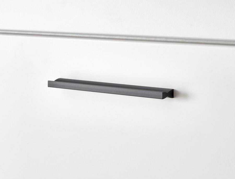 INOSIGN Vitrinekast Brixen vitrinekast in eik decor moderne staande vitrinekast Metalen grepen voldoende opbergruimte veelzijdig toepasbaar 80 cm breed - Foto 2