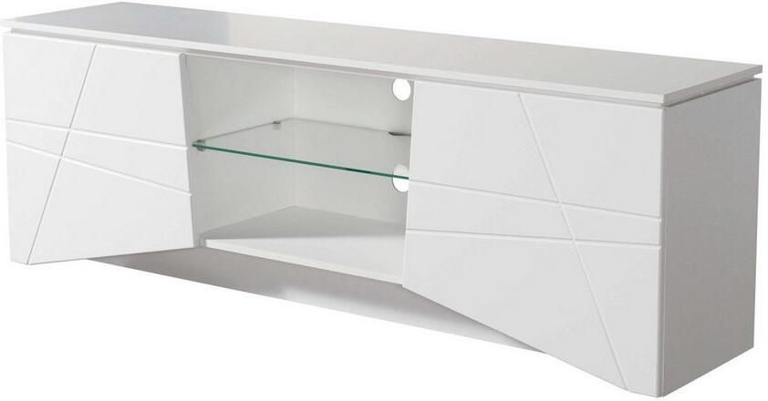 INOSIGN Tv-meubel Cadiz TV-Board TV-kast met hoogglans fronten en frezingen glazen plank - Foto 4