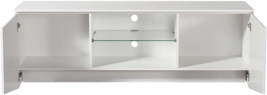 INOSIGN Tv-meubel Cadiz TV-Board TV-kast met hoogglans fronten en frezingen glazen plank - Foto 7