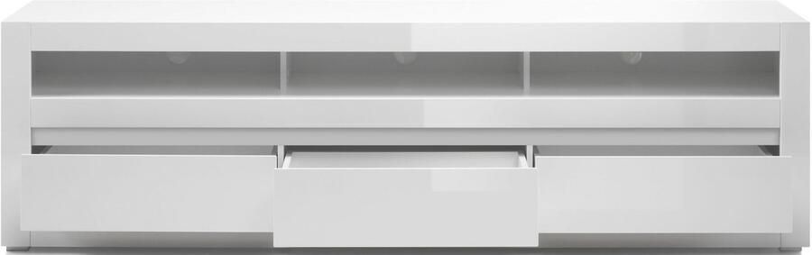 INOSIGN Tv-meubel Carat Breedte 217 cm sierlijst 1x betonlook en 1x wit - Foto 3