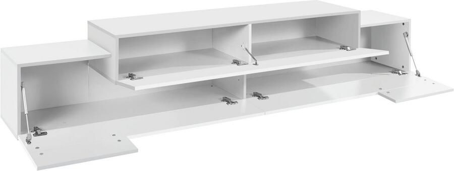 Webfurniture tv-meubel Porro 240 x 45 x 51 5 cm High Gloss White Design - Foto 6