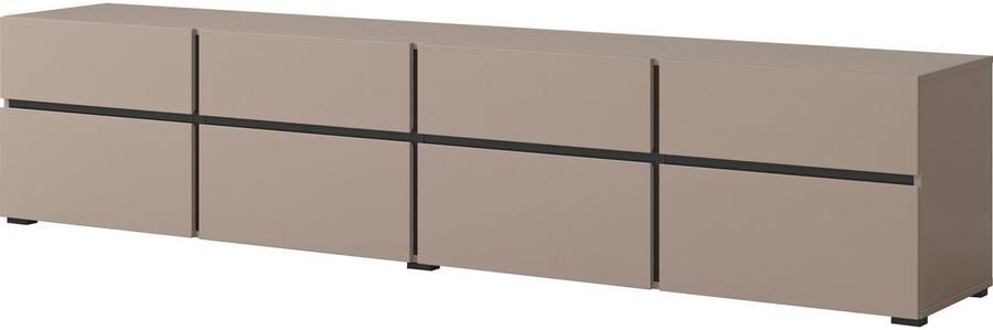 INOSIGN Tv-meubel Cross moderne greeploze TV-kommode 4 kleppen 4 lades Breedte 225 cm tv-kast met veel opbergruimte tv-meubel - Foto 4