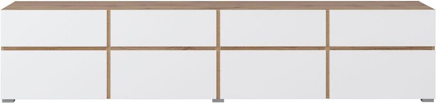 INOSIGN Tv-meubel Cross moderne greeploze TV-kommode 4 kleppen 4 lades Breedte 225 cm tv-kast met veel opbergruimte tv-meubel - Foto 6