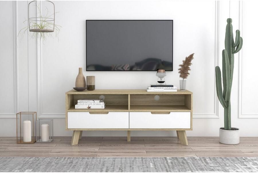 Artistiq Living Artistiq TV-meubel Gonzalo 140cm Naturel Wit - Foto 5