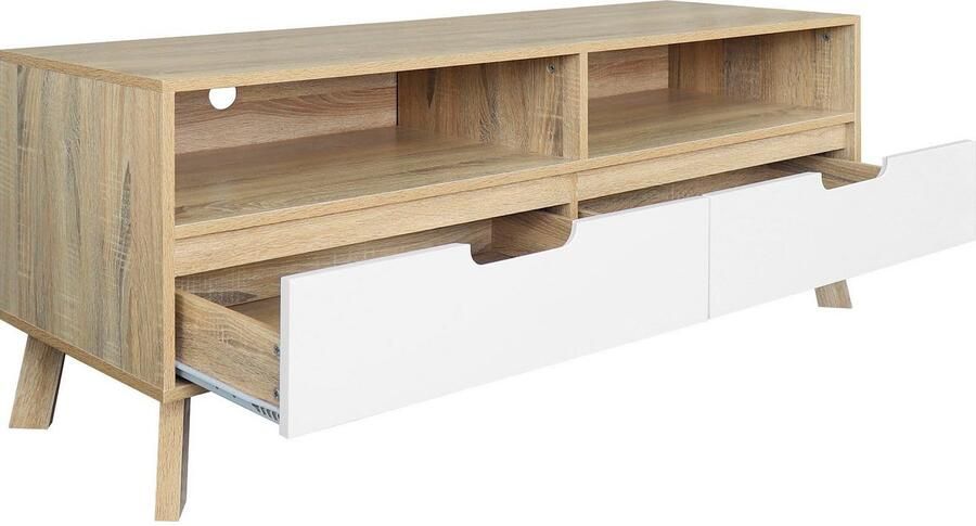 Artistiq Living Artistiq TV-meubel Gonzalo 140cm Naturel Wit - Foto 8