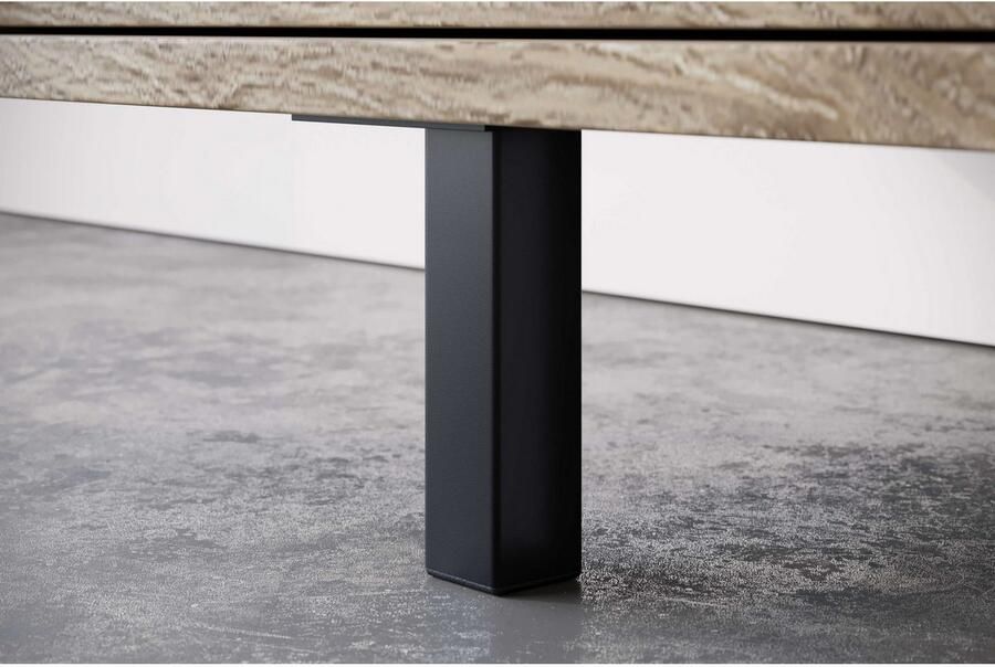 INOSIGN Tv-meubel Dinant TV-kast met 2 kleppen kabeldoorvoer breedte 150 cm hoogte 50 cm