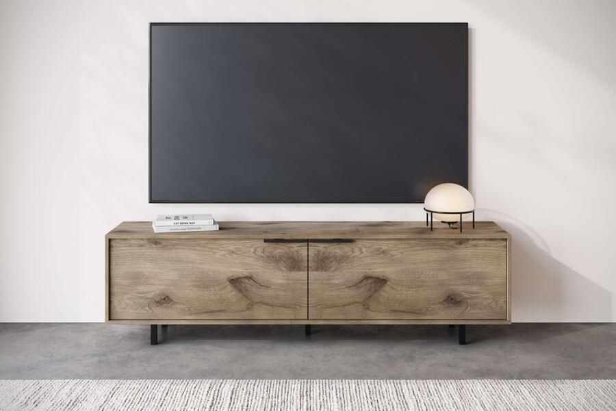 INOSIGN Tv-meubel Dinant TV-kast met 2 kleppen kabeldoorvoer breedte 150 cm hoogte 50 cm - Foto 3