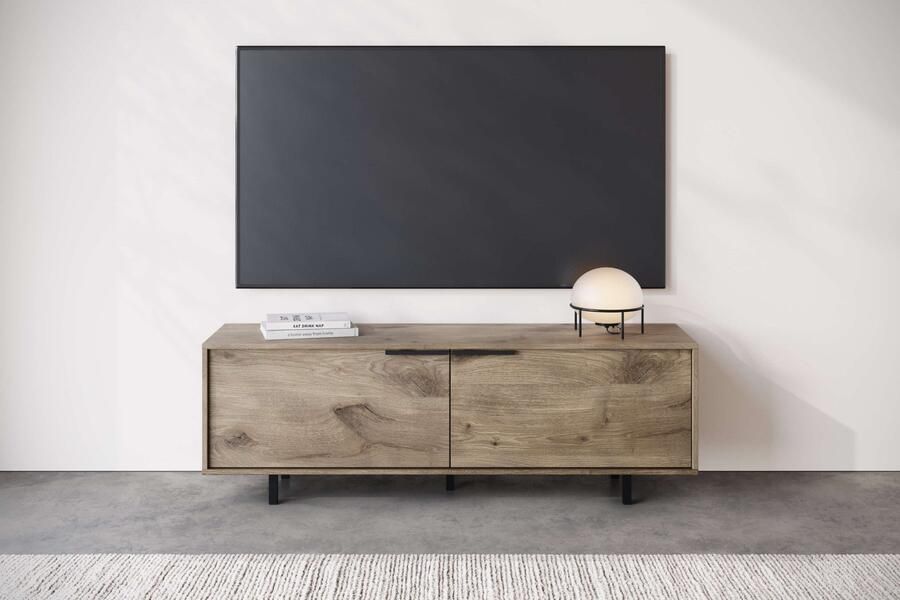 INOSIGN Tv-meubel Dinant TV-kast met 2 kleppen kabeldoorvoer breedte 150 cm hoogte 50 cm - Foto 3