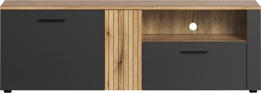 INOSIGN Tv-meubel Estepona TV-lowboard met ribbeloptiek deuren links of rechts monteerbaar (1 stuk) - Foto 11