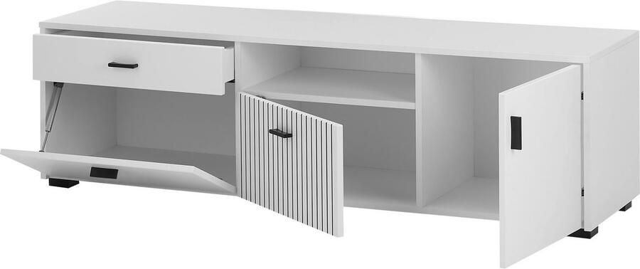 INOSIGN Tv-meubel Hudson in moderne trendkleur handgrepen van metaal (zwart) breedte 150 cm - Foto 3