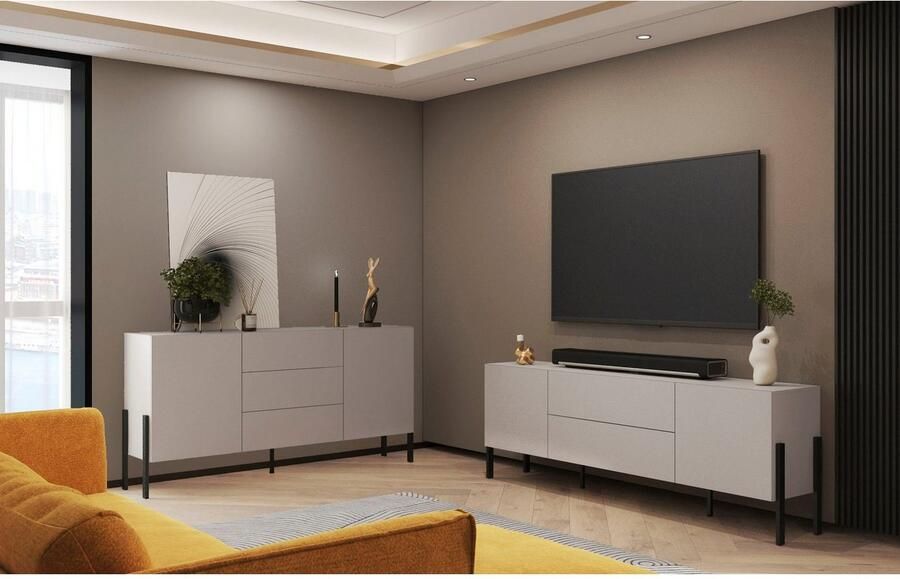 INOSIGN Dressoir Jukon breedte 150 of 180 cm moderne grepless commode - Foto 5