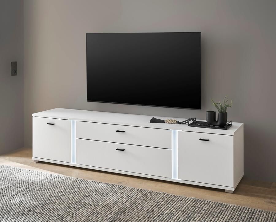 INOSIGN Tv-meubel Long Island in moderne trendkleur inclusief verticale verlichting breedte 200 cm (1 stuk) - Foto 6