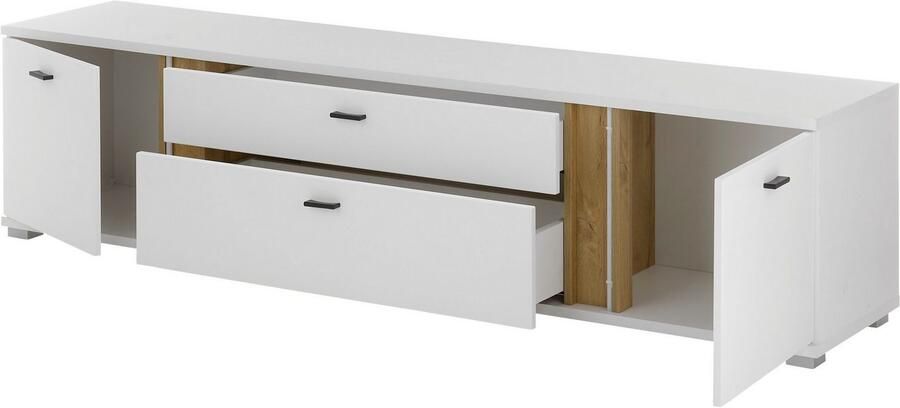INOSIGN Tv-meubel Long Island in moderne trendkleur inclusief verticale verlichting breedte 200 cm (1 stuk) - Foto 3