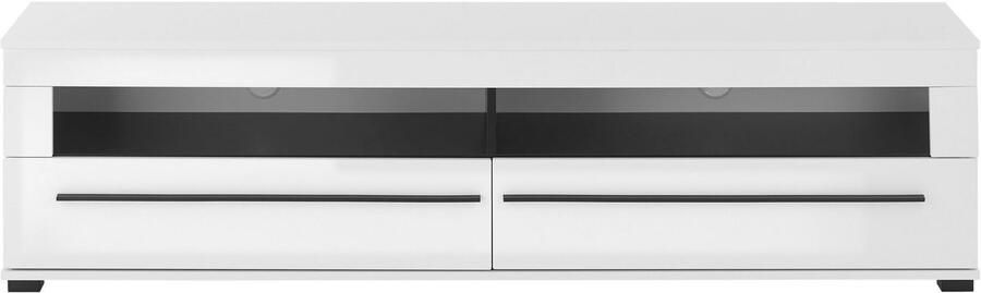 INOSIGN Tv-meubel Modern TV-meubel commode in Eiken Evoke of wit zwarte stanggreep voldoende opbergruimte veelzijdig inzetbaar - Foto 9