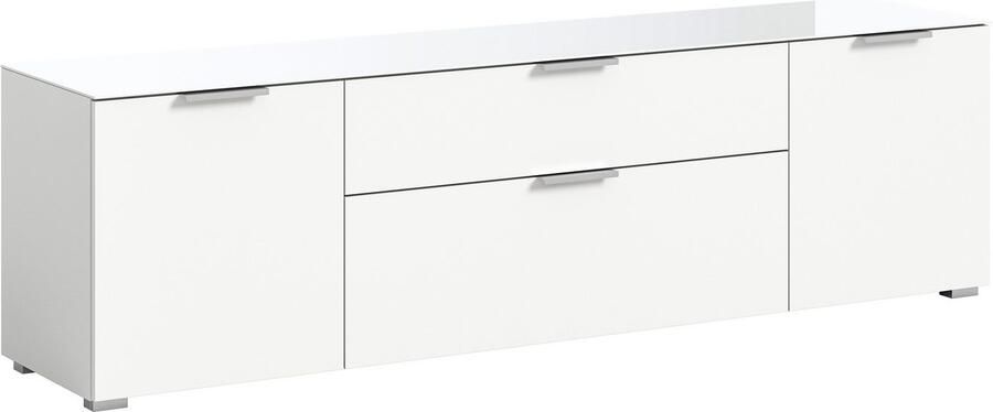 INOSIGN Tv-meubel Raio Breedte 179 cm 2 deuren 2 lades Bovenblad met glasplaat - Foto 4