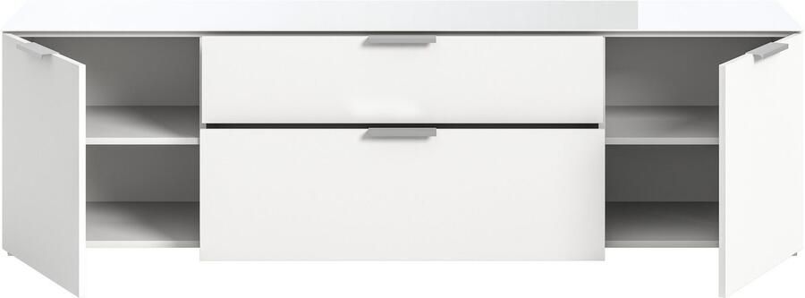 INOSIGN Tv-meubel Raio Breedte 179 cm 2 deuren 2 lades Bovenblad met glasplaat - Foto 5