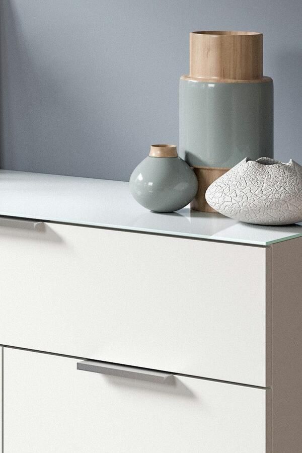 INOSIGN Kast Raio Breedte 90 cm 2 deuren 1 lade Bovenblad met glasplaat - Foto 5