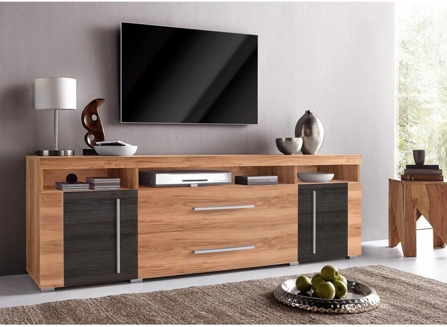 INOSIGN Tv-meubel Roger breedte 182 cm stijlvolle TV-kast 2 deuren 2 laden - Foto 2
