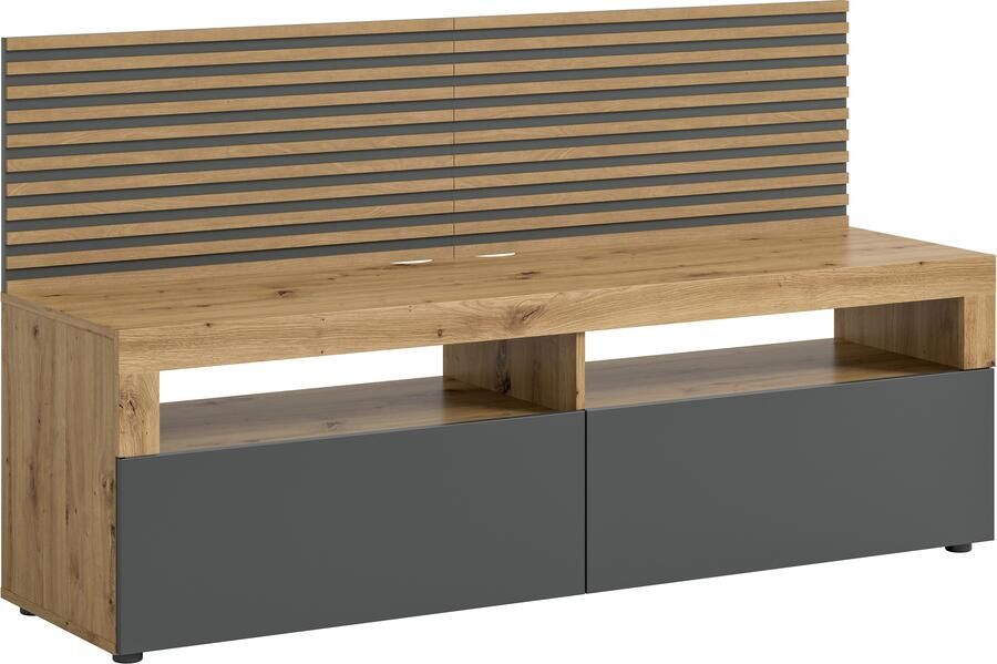 INOSIGN Tv-meubel Telli Breedte 160 cm met 2 panelen 2 kleppen & 2 open vakken - Foto 8