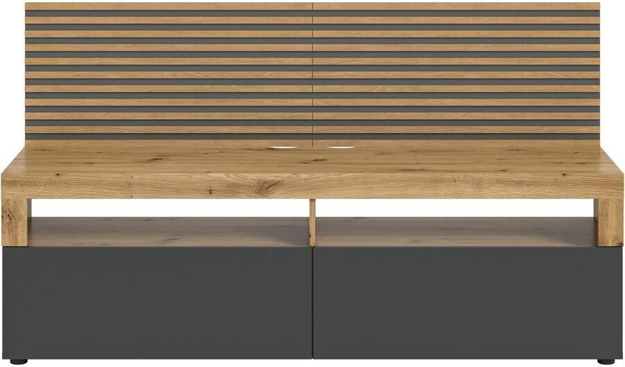 INOSIGN Tv-meubel Telli Breedte 160 cm met 2 panelen 2 kleppen & 2 open vakken - Foto 7