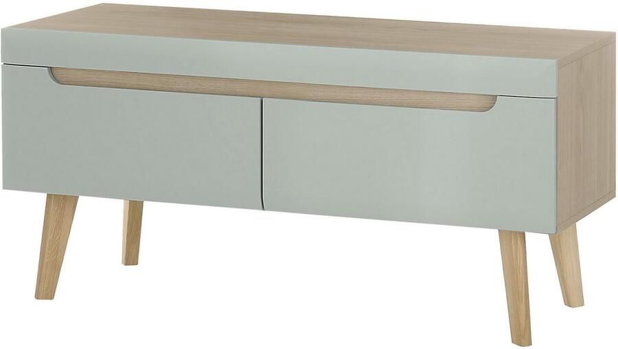 INOSIGN Tv-meubel Torge TV-kast TV-kommode televisiekast TV-bord afgeschuinde poten drie kleuren scandi design 107 cm breed (1 stuk) - Foto 2