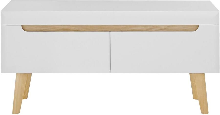 INOSIGN Tv-meubel Torge TV-kast TV-kommode televisiekast TV-bord afgeschuinde poten drie kleuren scandi design 107 cm breed (1 stuk) - Foto 3