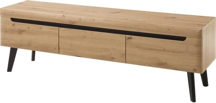 INOSIGN Tv-meubel Torge TV-kast TV-kommode televisiekast TV-bord afgeschuinde poten drie kleuren scandi design 160 cm breed (1 stuk) - Foto 5