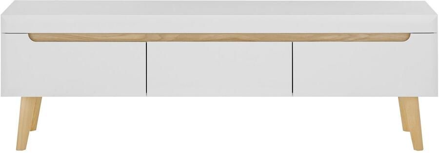 INOSIGN Tv-meubel Torge TV-kast TV-kommode televisiekast TV-bord afgeschuinde poten drie kleuren scandi design 160 cm breed (1 stuk) - Foto 5