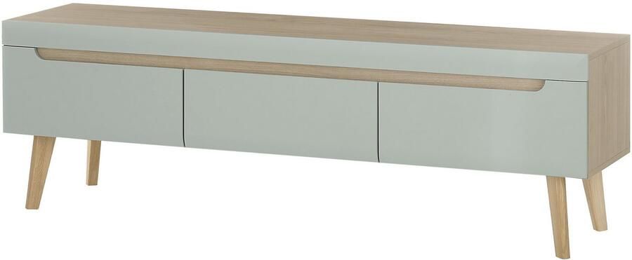 INOSIGN Tv-meubel Torge TV-kast TV-kommode televisiekast TV-bord afgeschuinde poten drie kleuren scandi design 160 cm breed (1 stuk) - Foto 2