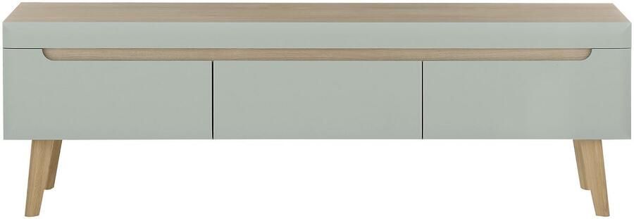 INOSIGN Tv-meubel Torge TV-kast TV-kommode televisiekast TV-bord afgeschuinde poten drie kleuren scandi design 160 cm breed (1 stuk) - Foto 4