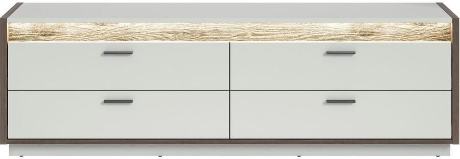 INOSIGN Tv-meubel Treviso Breedte 187cm incl. Frontverlichting 4 lades TV-meubel media meubels TV-bank televisiekast woonkamerkast - Foto 2