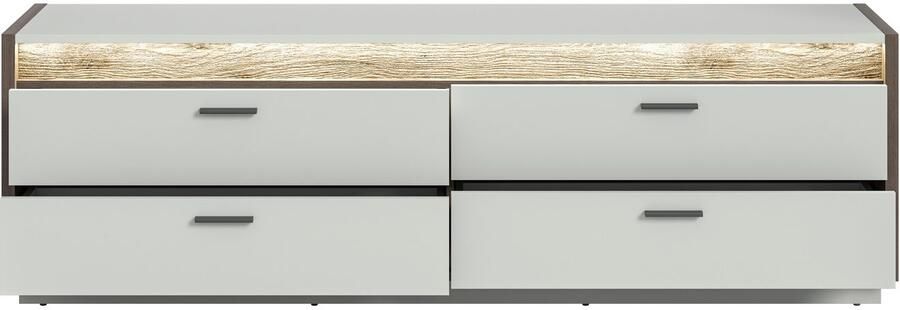 INOSIGN Tv-meubel Treviso Breedte 187cm incl. Frontverlichting 4 lades TV-meubel media meubels TV-bank televisiekast woonkamerkast - Foto 3