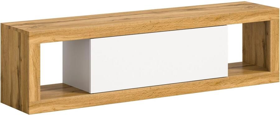 INOSIGN Tv-meubel Trinity Breedte 150 cm staand en hangend 1 klep 2 open vakken greeploze fronten tv-meubel tv-kast hangkast - Foto 6