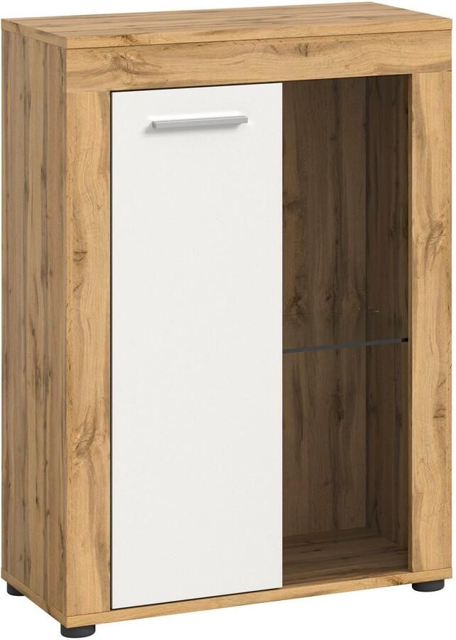 INOSIGN Vitrinekast Aosta breedte 60 cm staand of hangend in verschillende kleuren Deurafdichting verwisselbaar 1 glazen inlegvloer hangvitrine staande vitrine - Foto 5