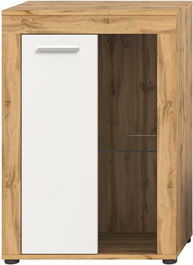 INOSIGN Vitrinekast Aosta breedte 60 cm staand of hangend in verschillende kleuren Deurafdichting verwisselbaar 1 glazen inlegvloer hangvitrine staande vitrine - Foto 4