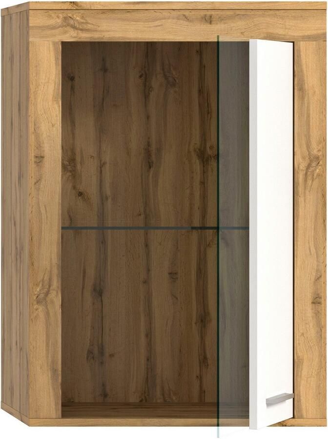 INOSIGN Vitrinekast Aosta breedte 60 cm staand of hangend in verschillende kleuren Deurafdichting verwisselbaar 1 glazen inlegvloer hangvitrine staande vitrine - Foto 3