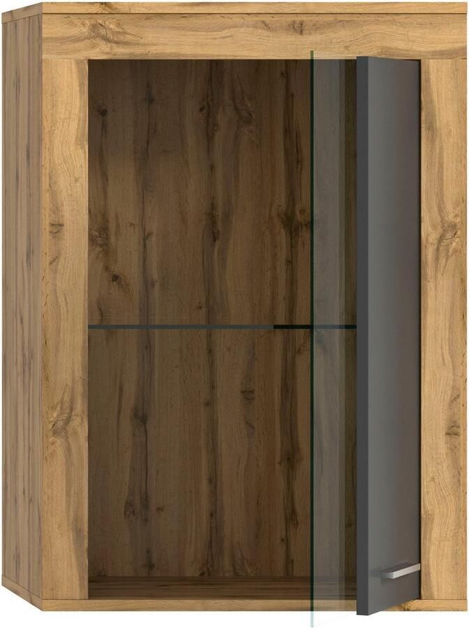 INOSIGN Vitrinekast Aosta breedte 60 cm staand of hangend in verschillende kleuren Deurafdichting verwisselbaar 1 glazen inlegvloer hangvitrine staande vitrine - Foto 3